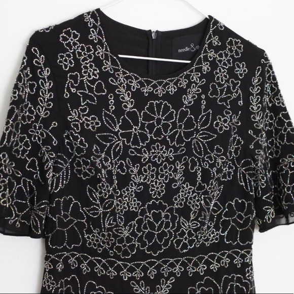 Needle & Thread Short Sleeve Cocktail Dress Size 6 - Picture 7 of 8